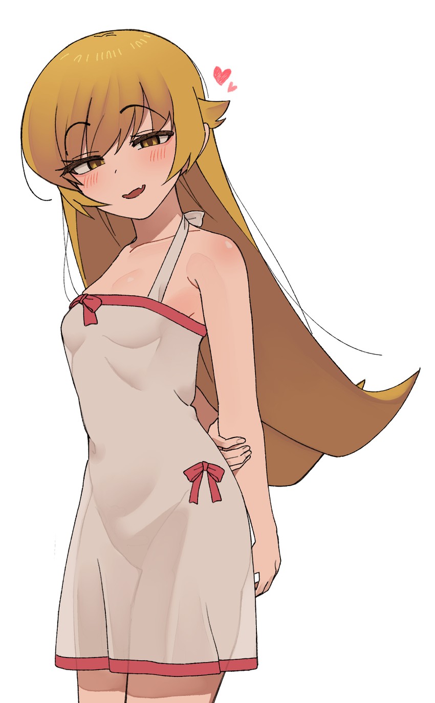 oshino shinobu (monogatari and 2 more) drawn by nakta