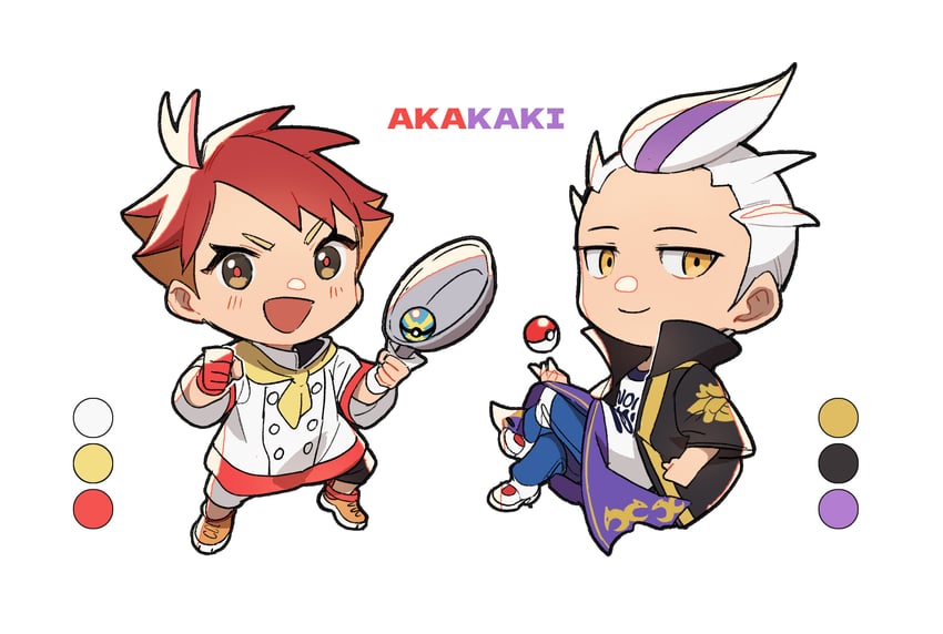 drayton and crispin (pokemon and 1 more) drawn by no-kan