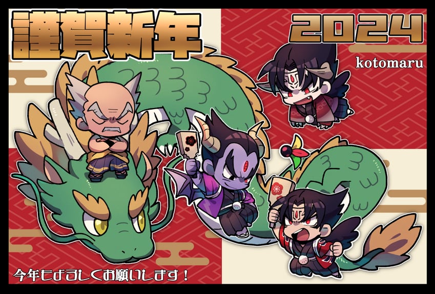 kazama jin, mishima kazuya, devil jin, mishima heihachi, and devil (tekken) drawn by kotorai