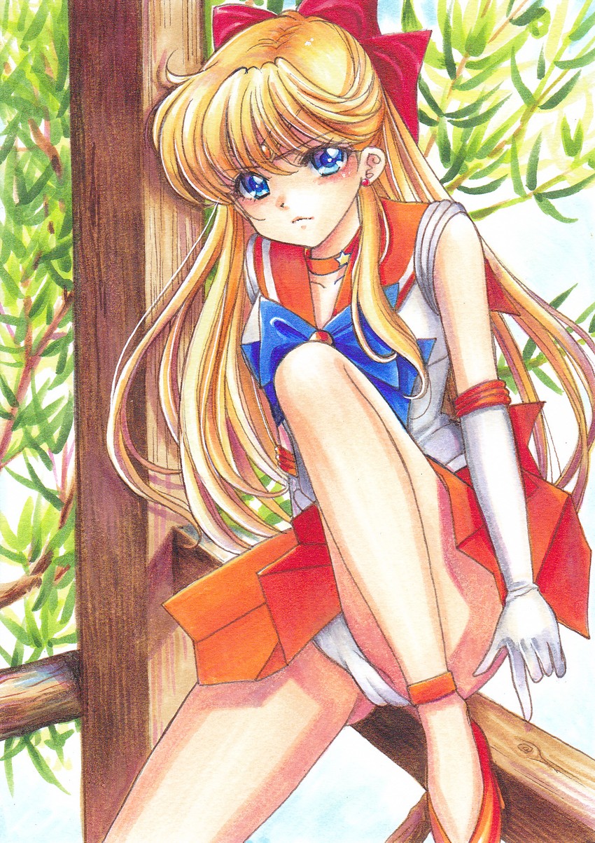 aino minako and sailor venus (bishoujo senshi sailor moon) drawn by tomoeri