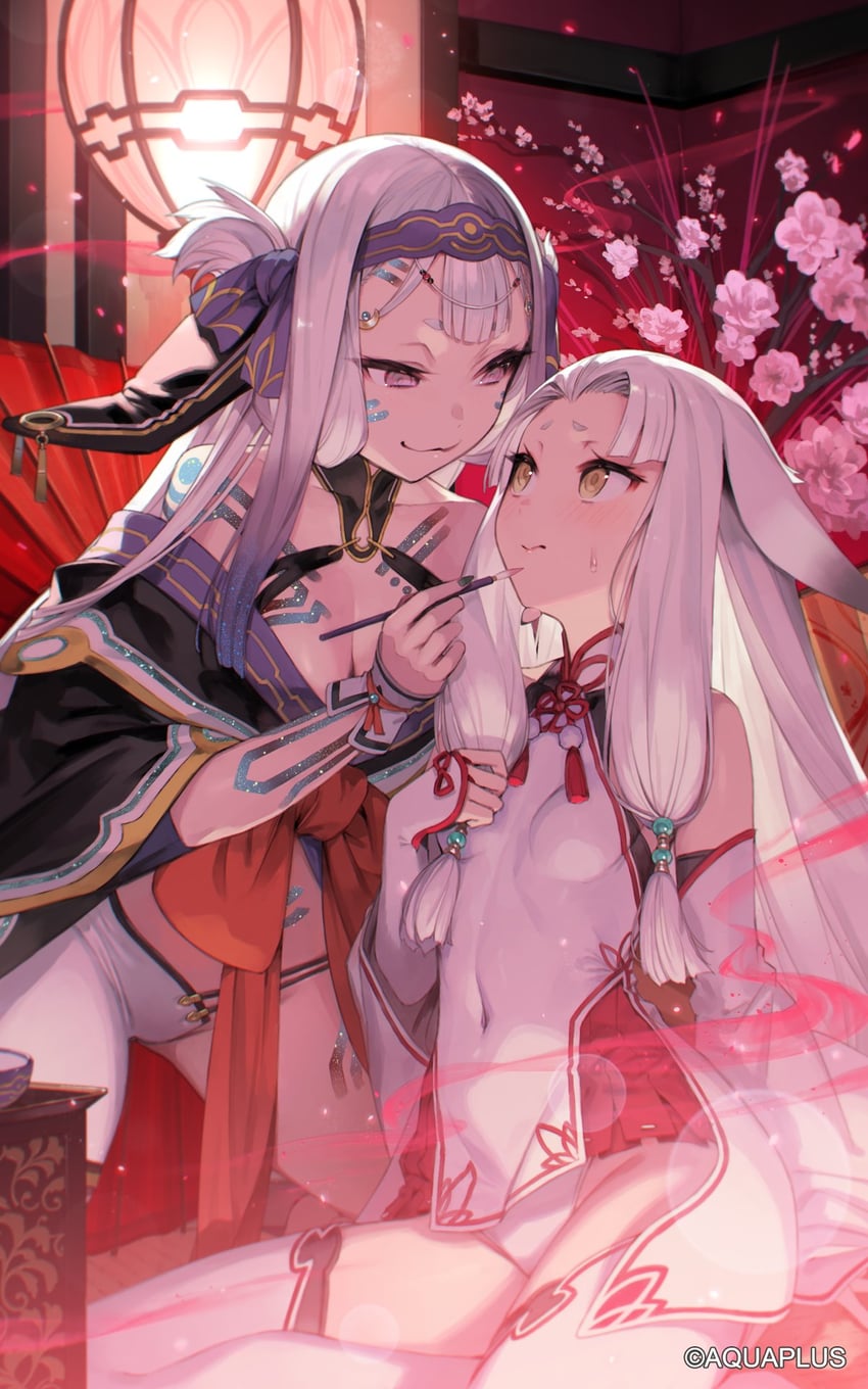shirayuki and tsukuyomi (utawarerumono and 1 more) drawn by ainezu