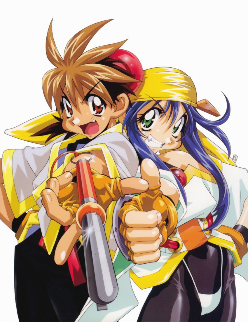 lime and mamiya otaru (saber marionette j) drawn by kotobuki_tsukasa