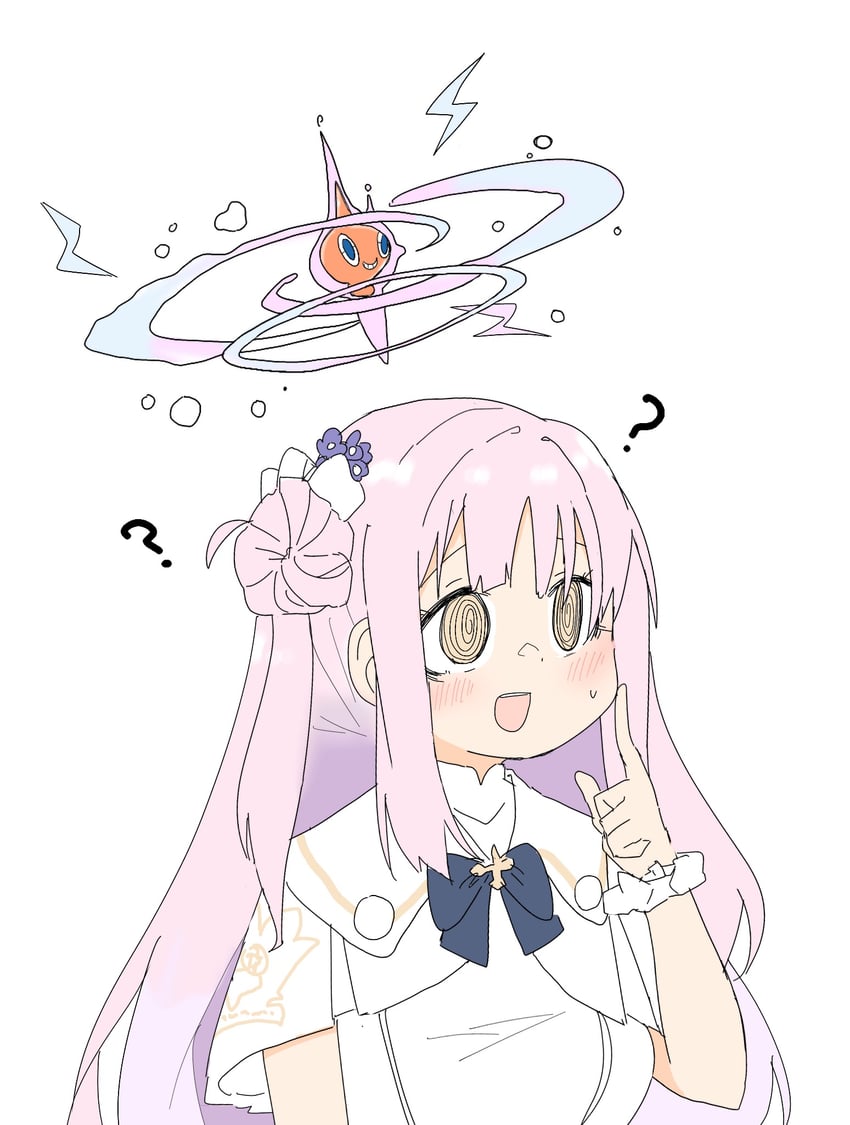 mika and rotom (blue archive and 1 more) drawn by horikuson