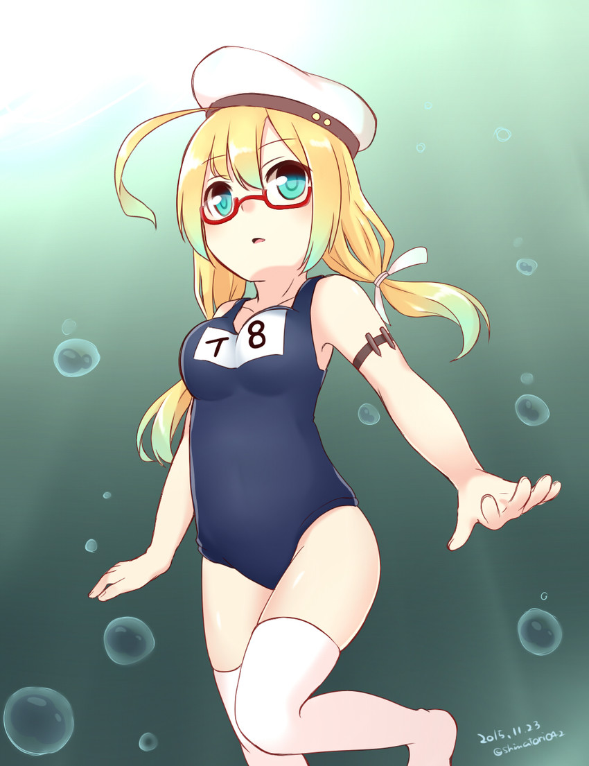 i-8 (kantai collection) drawn by niwatori_(shimatori042)