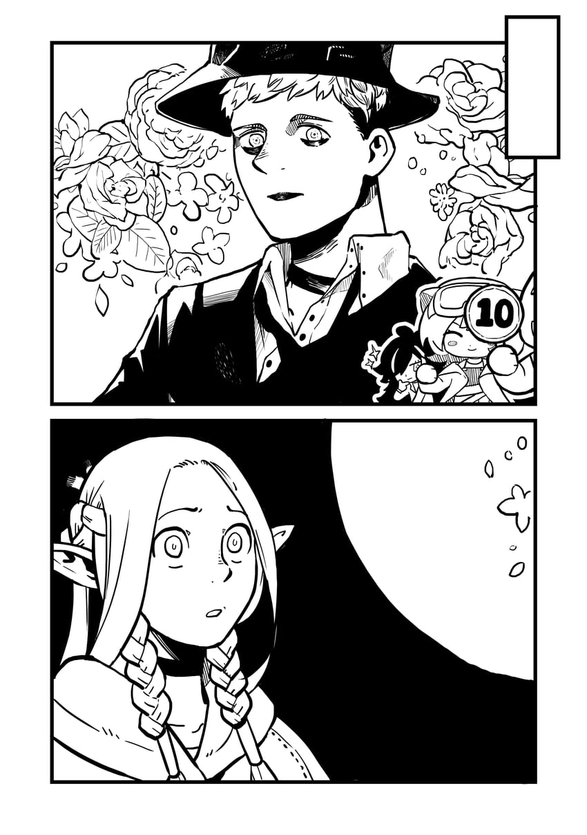 marcille donato, laios touden, roberta, and midnight (arknights and 1 more) drawn by alexander_herrington