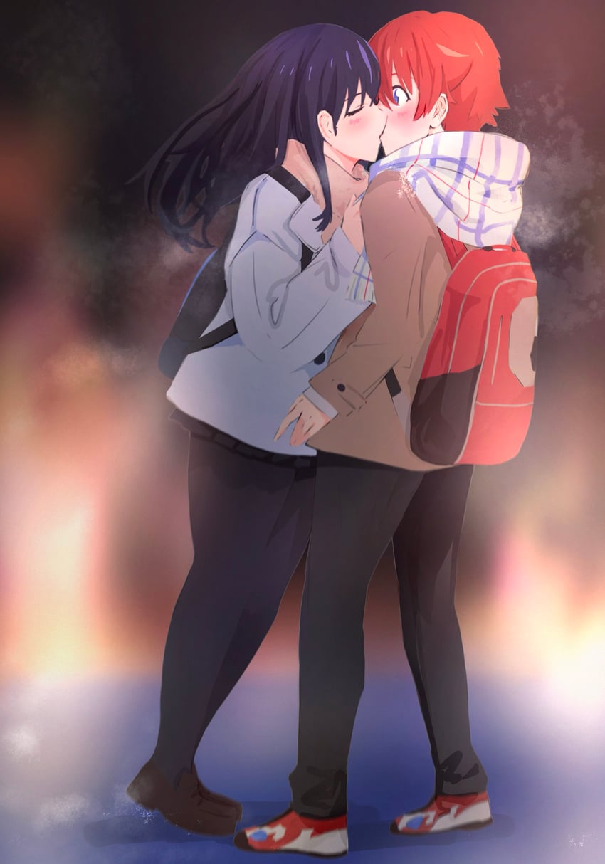 takarada rikka and hibiki yuuta (gridman universe) drawn by a_(c3einycggcevevf)