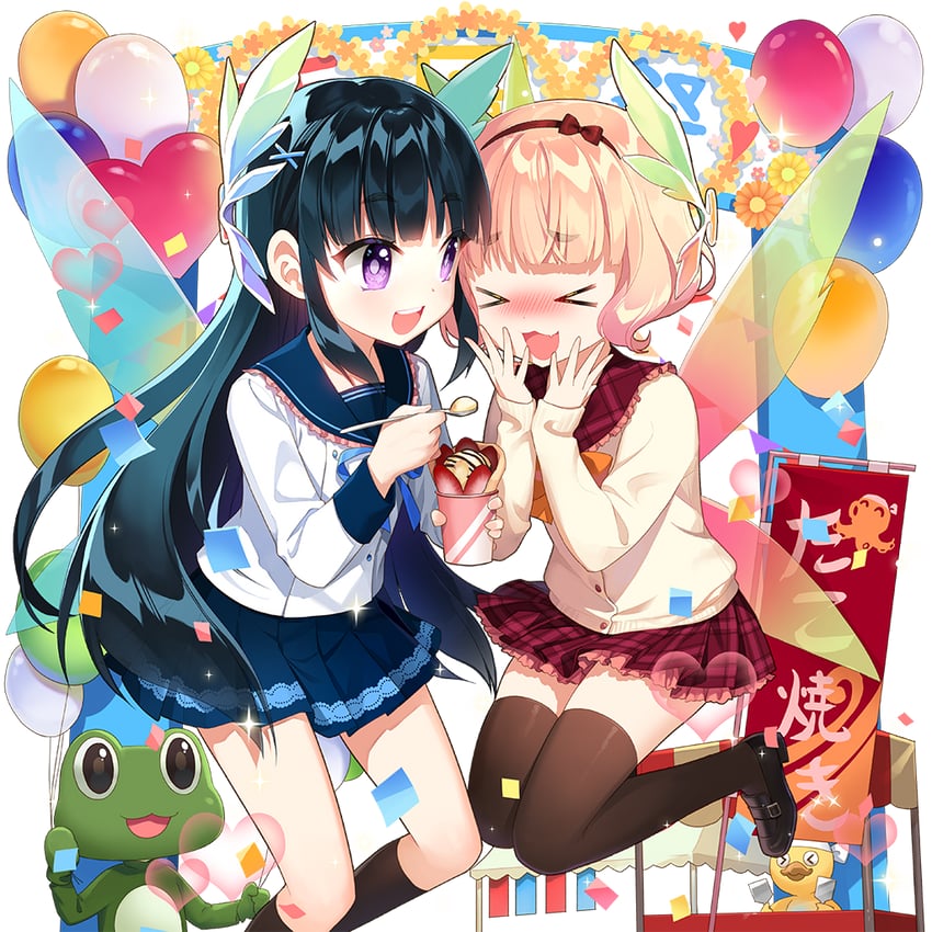kanna, piyokichi, and anna (uchi no hime-sama ga ichiban kawaii) drawn by salt_(salty)
