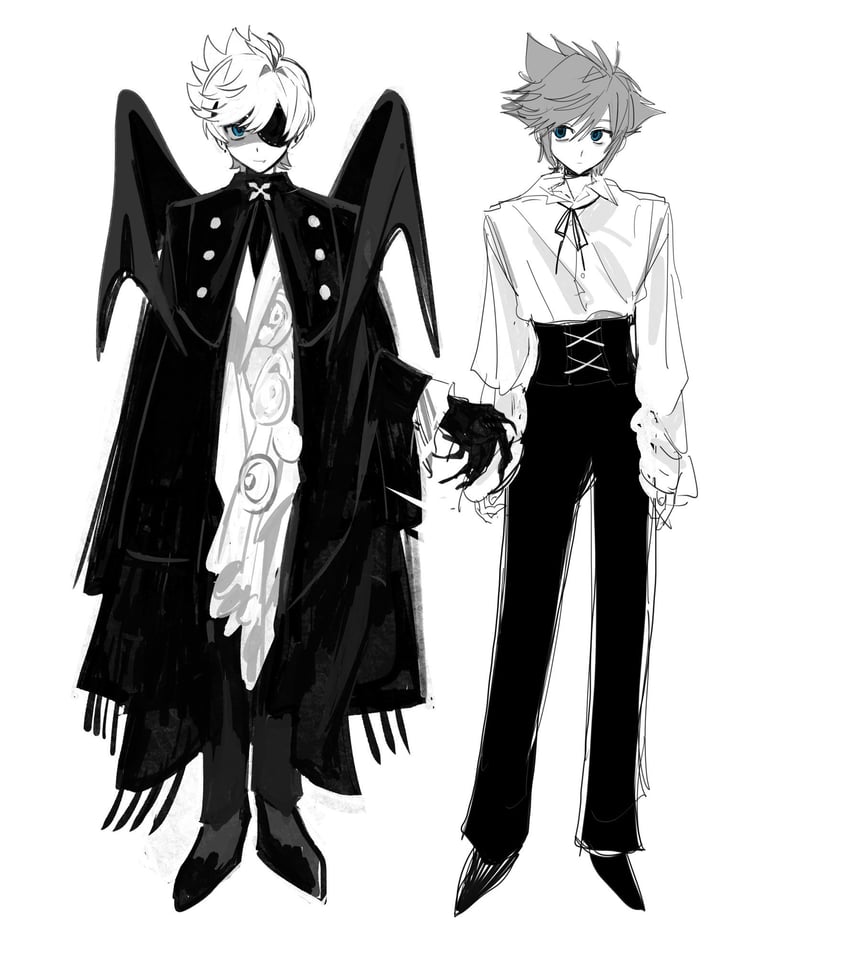 sora and roxas (kingdom hearts) drawn by hat_babo