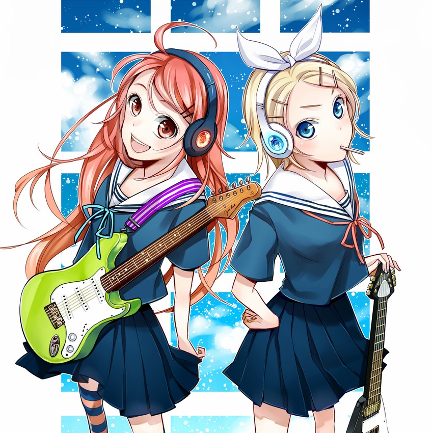 kagamine rin and sf-a2 miki (vocaloid) drawn by yuzuki_kihiro