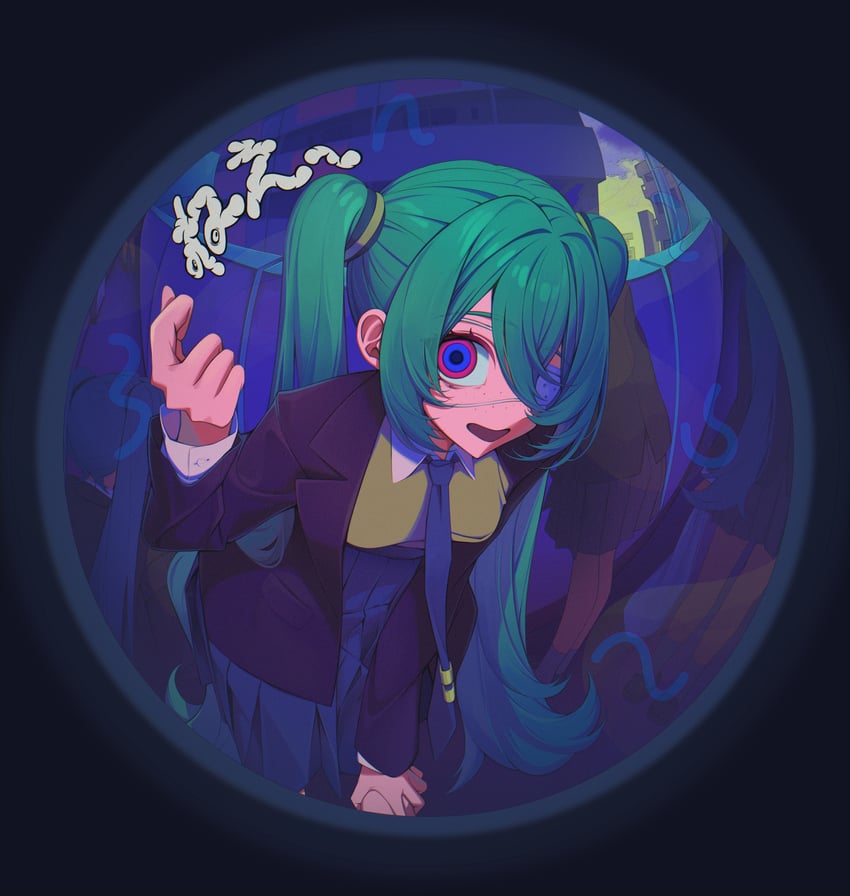hatsune miku (vocaloid and 1 more) drawn by sora_(men0105)