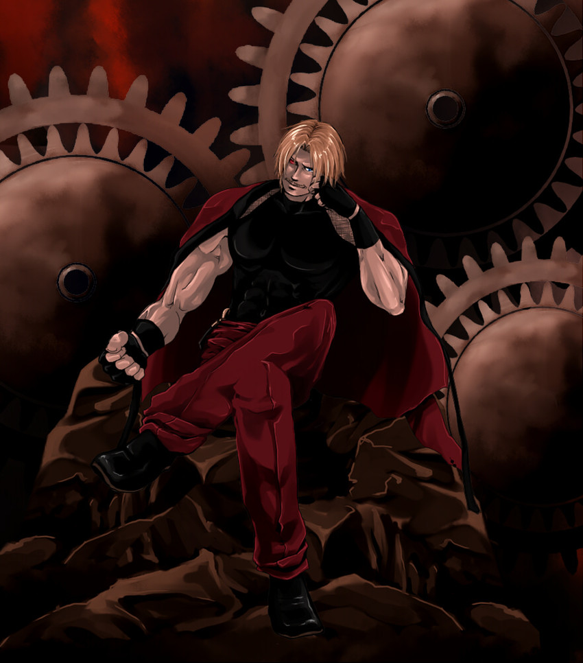 rugal bernstein (the king of fighters and 1 more) drawn by toki_no_syo