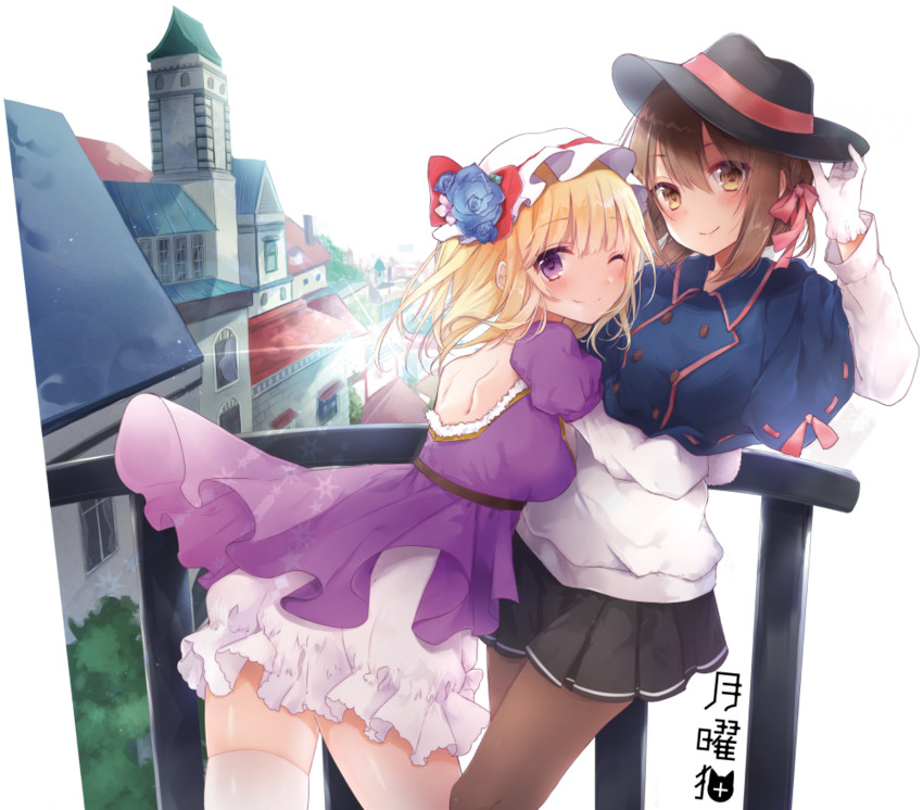 usami renko and maribel hearn (touhou) drawn by natsuki_(ukiwakudasai)