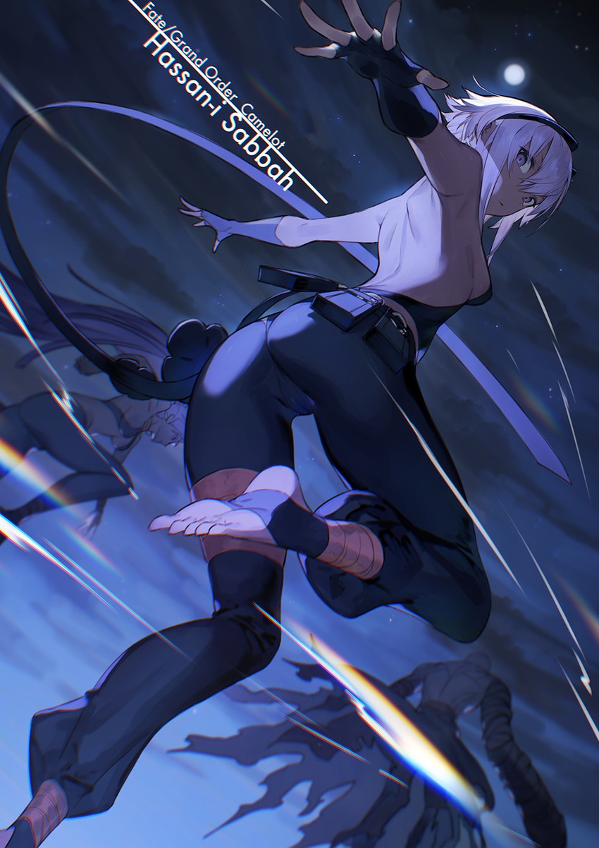 hassan of serenity, assassin, female assassin, and hassan of the cursed arm (fate and 1 more) drawn by ainezu