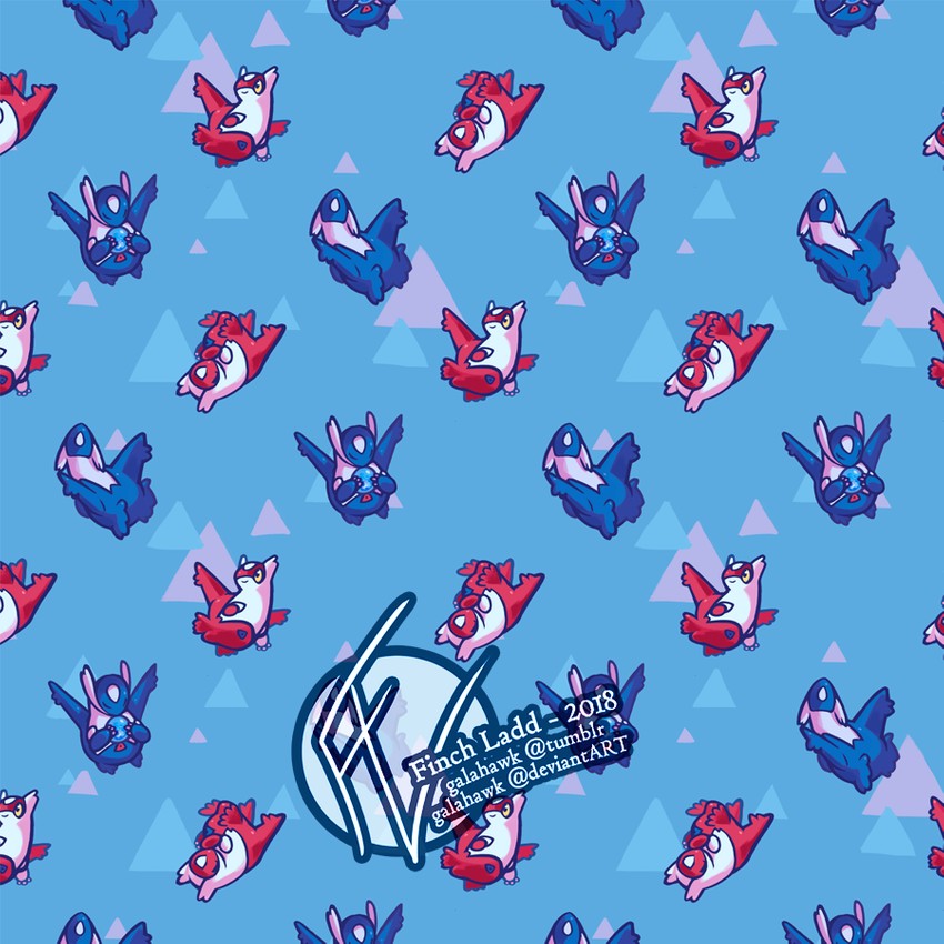 latias and latios (pokemon) drawn by galahawk