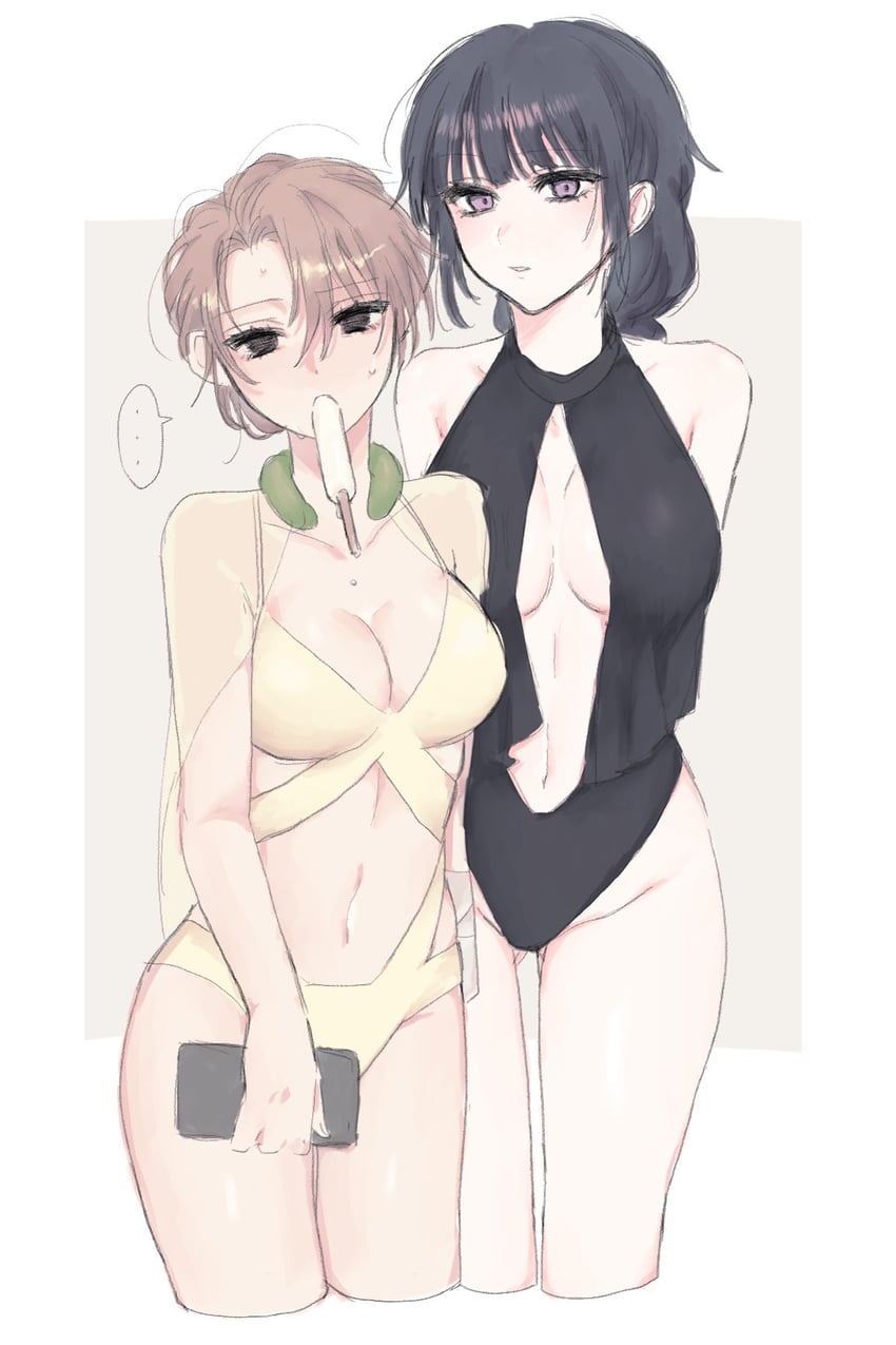 higuchi maya and nakahara satori (no salvation) drawn by yryr8h