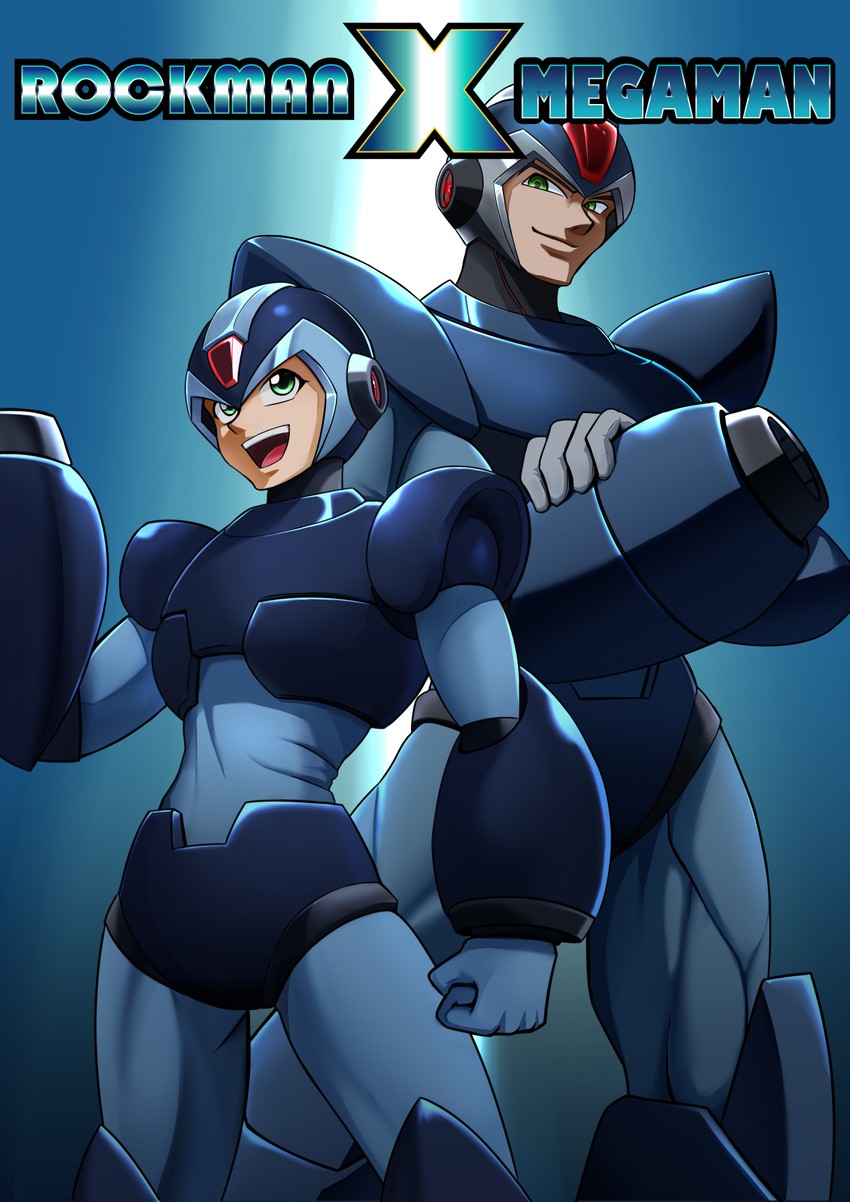 x (mega man x and 1 more) drawn by great_(cyclops)