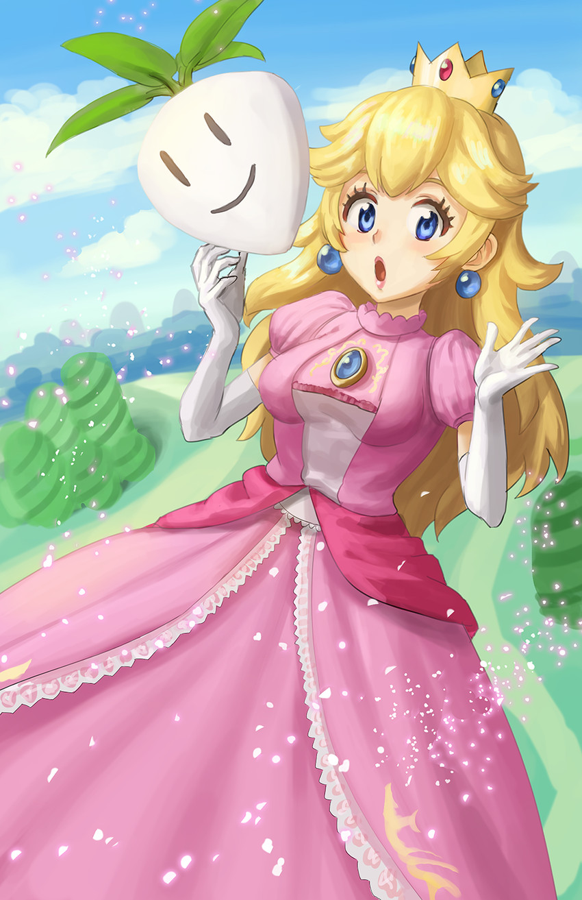 princess peach (mario and 2 more) drawn by athenawyrm