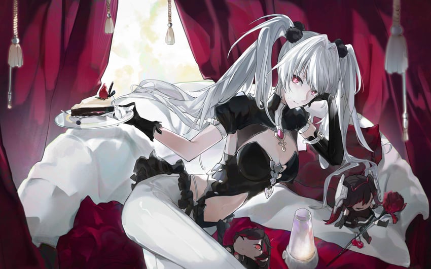 lucia, luna, lucia: dawn, lucia: lotus, and luna: oblivion (punishing: gray raven) drawn by zeyal
