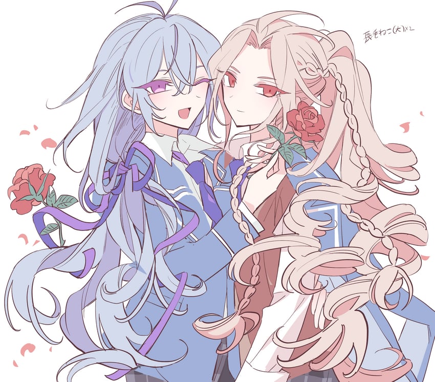 hibiki wataru and ran nagisa (ensemble stars!) drawn by meremero