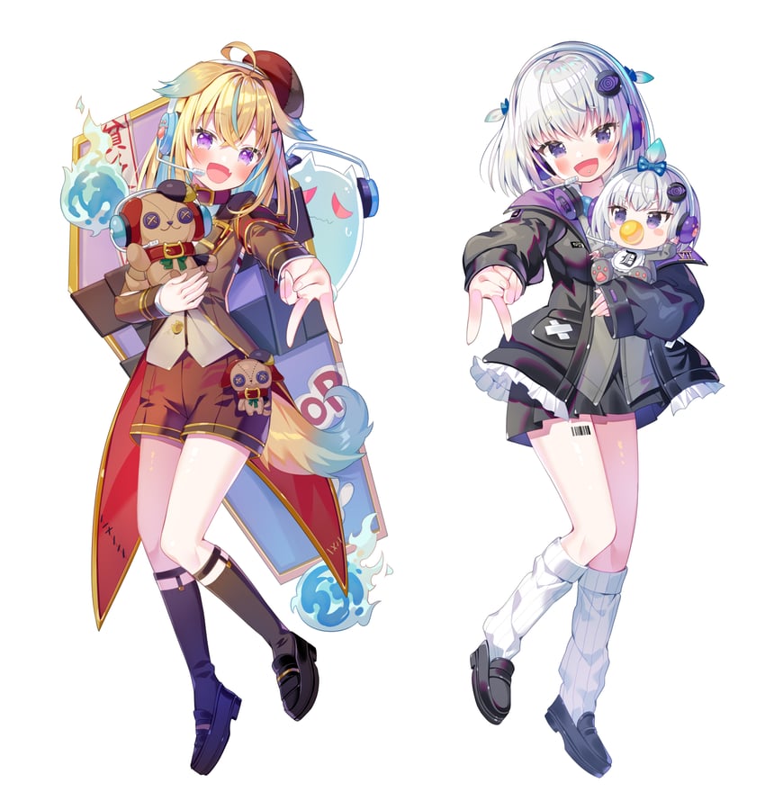 shitagai nora and ogiya miruku (shinsougumi) drawn by ikari_(aor3507)