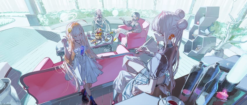enoa, leben distel, mikoto sengiku, and ami shido (crymachina) drawn by rolua