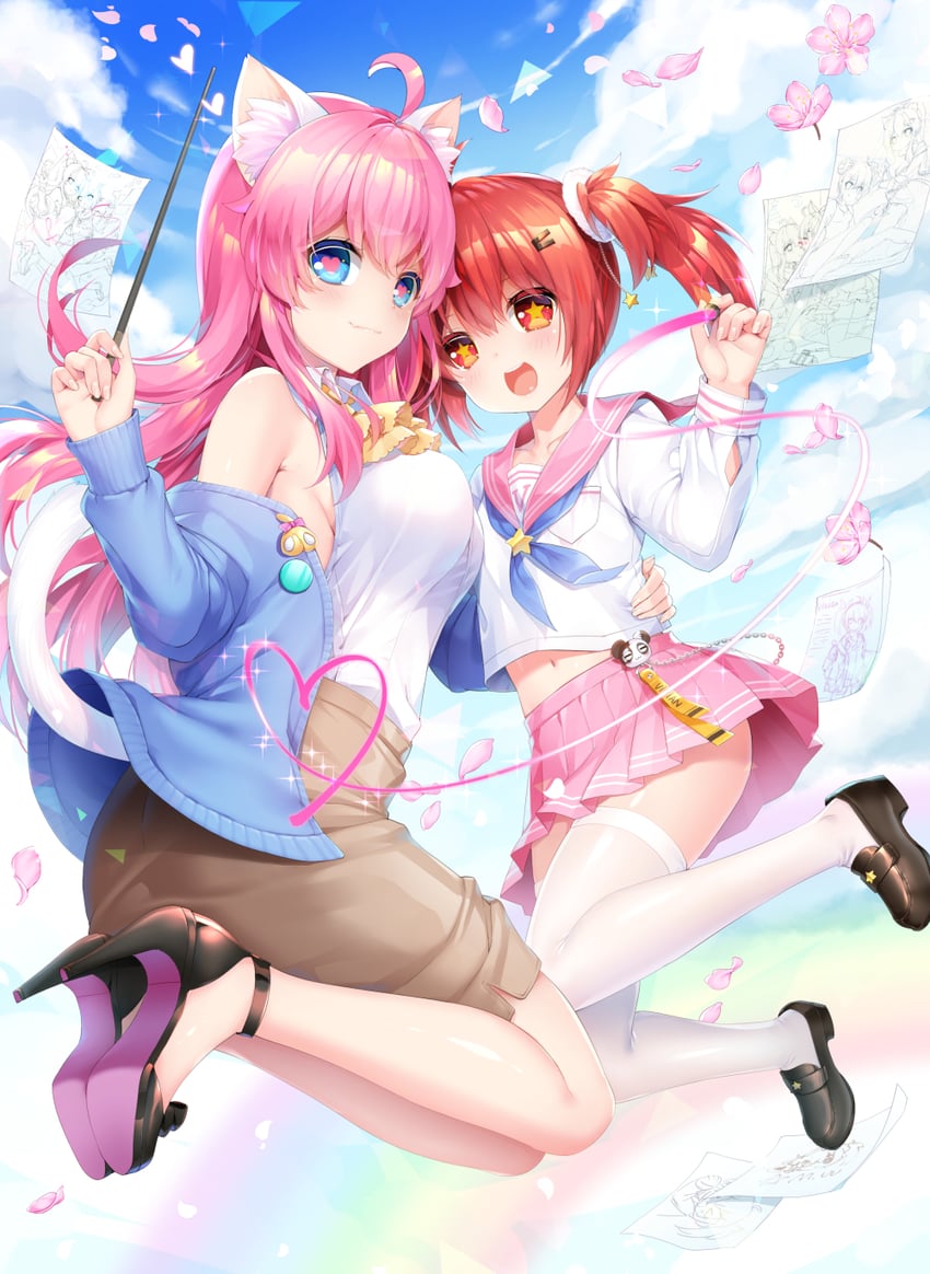 vivian and xiao me (original) drawn by mvv
