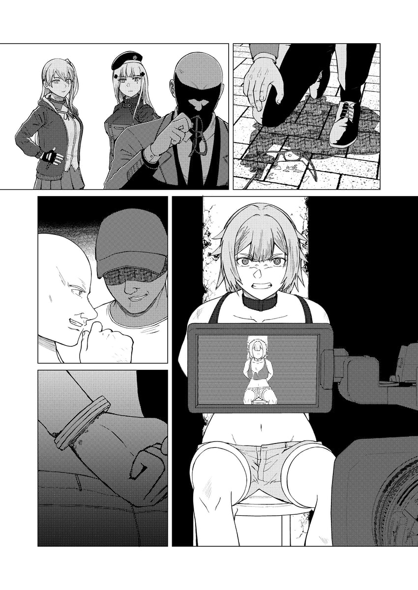 hk416, ump45, and grizzly mkv (girls' frontline) drawn by antarctic_coral