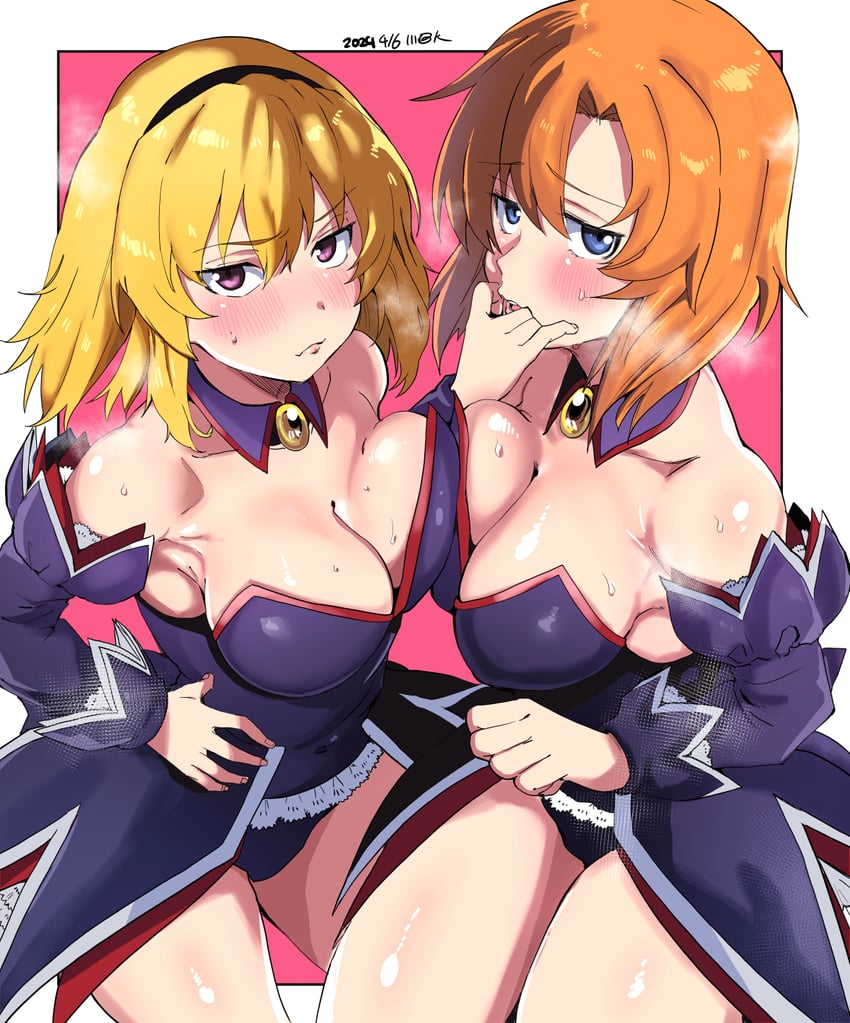 ryuuguu rena and houjou satoko (higurashi no naku koro ni and 1 more) drawn by onuma_kuma