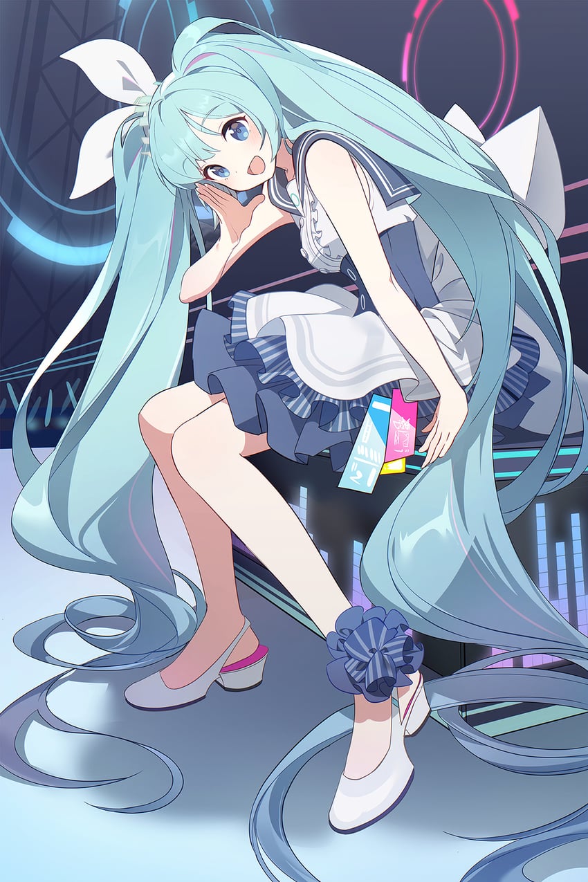 hatsune miku (blue archive and 1 more) drawn by eucha