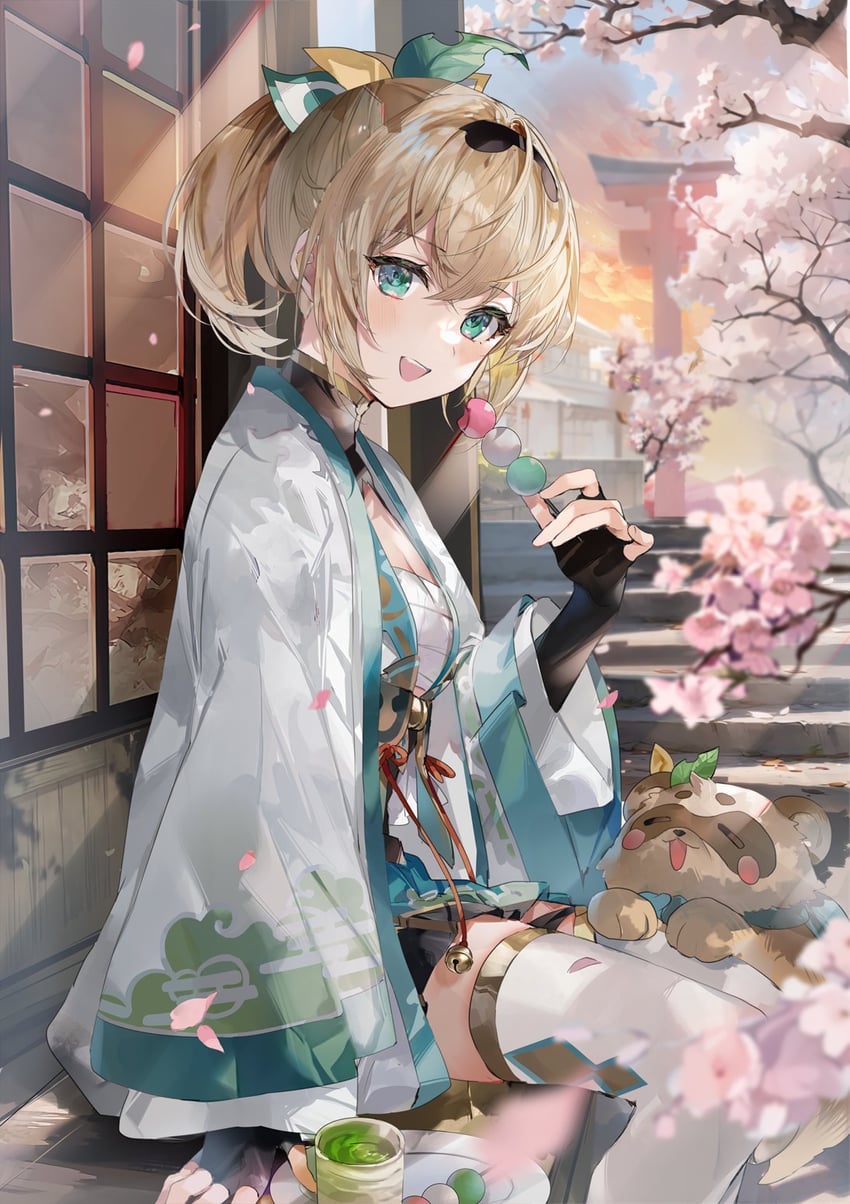 kazama iroha and pokobee (hololive) drawn by soraneko_hino