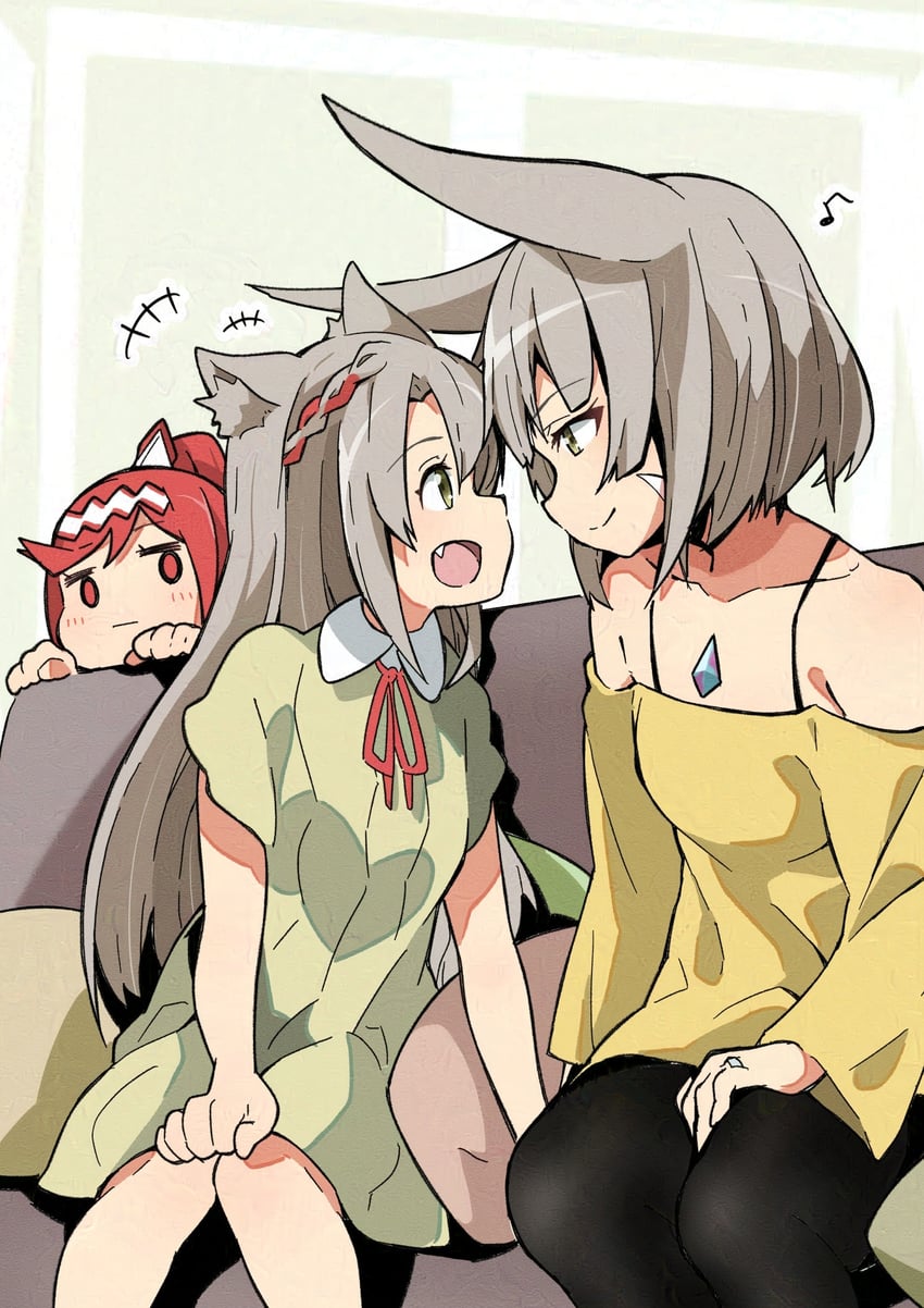 mio, nia, and glimmer (xenoblade chronicles and 3 more) drawn by highena