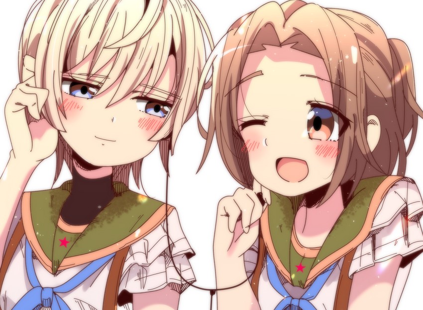 naoki miki and shidou kei (gakkou gurashi!) drawn by sinakyo