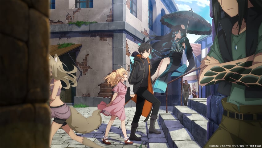 lily, zenos, carmilla, and till (isshun de chiryou shiteita noni yakutatazu to tsuihou sareta tensai chiyushi yami healer toshite tanoshiku ikiru) drawn by makaria