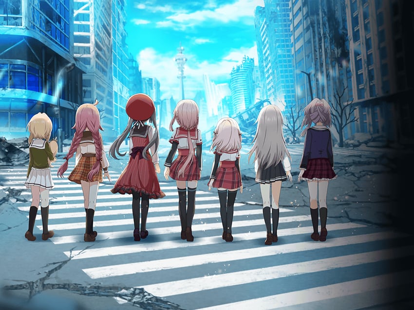tamaki iroha, tamaki ui, tokime shizuka, kureha yuna, aika himena, and 2 more (mahou shoujo madoka magica and 1 more)