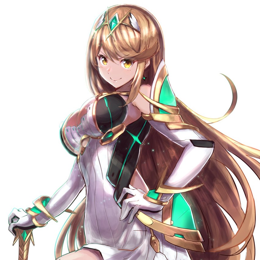 mythra (xenoblade chronicles and 1 more) drawn by aoi_kamogawa