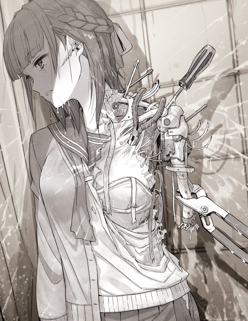 android girl #2 (original) drawn by itou_(onsoku_tassha)