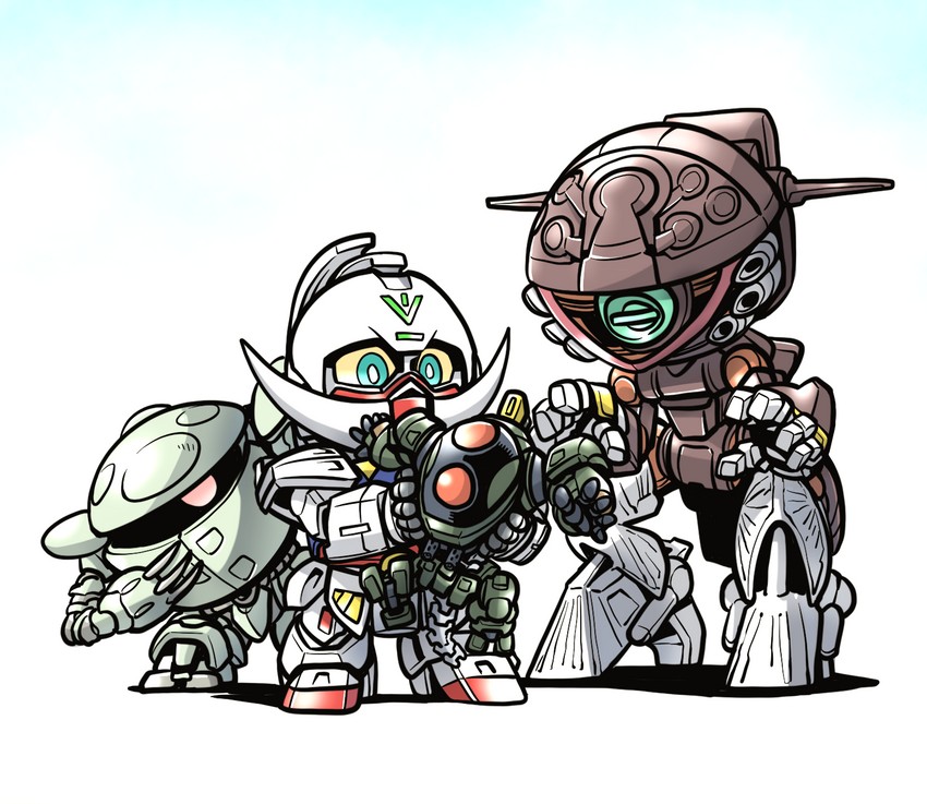 turn a gundam, kapool, wadom, and wad (gundam and 2 more) drawn by kato_takuji