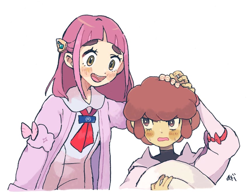 lacey and lian (pokemon and 2 more) drawn by konoooc