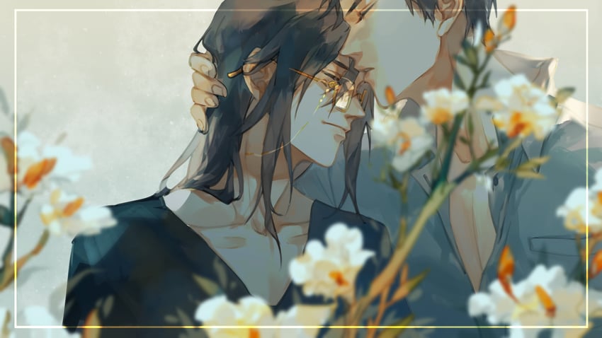fei du and luo wenzhou (silent reading) drawn by jiujiangzi_benren