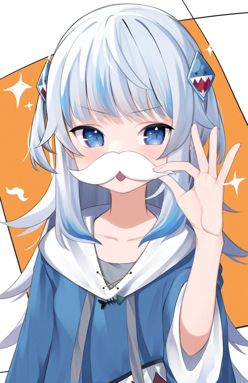 gawr gura (hololive and 1 more) drawn by lazu0721