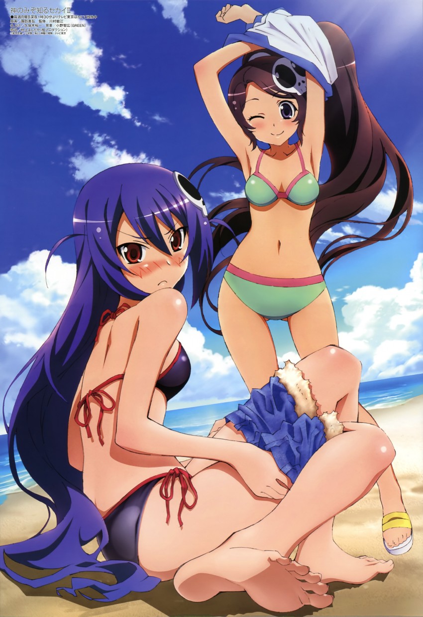 elysia de lute ima and haqua d'rot herminium (megami magazine and 1 more) drawn by kuboki_yuuichi