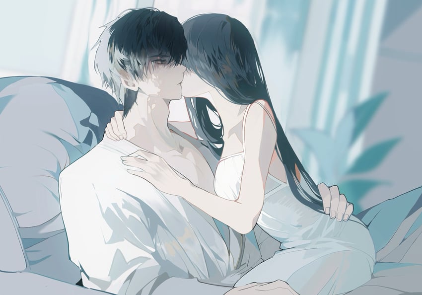 protagonist and zayne (love and deepspace) drawn by doupichipizi