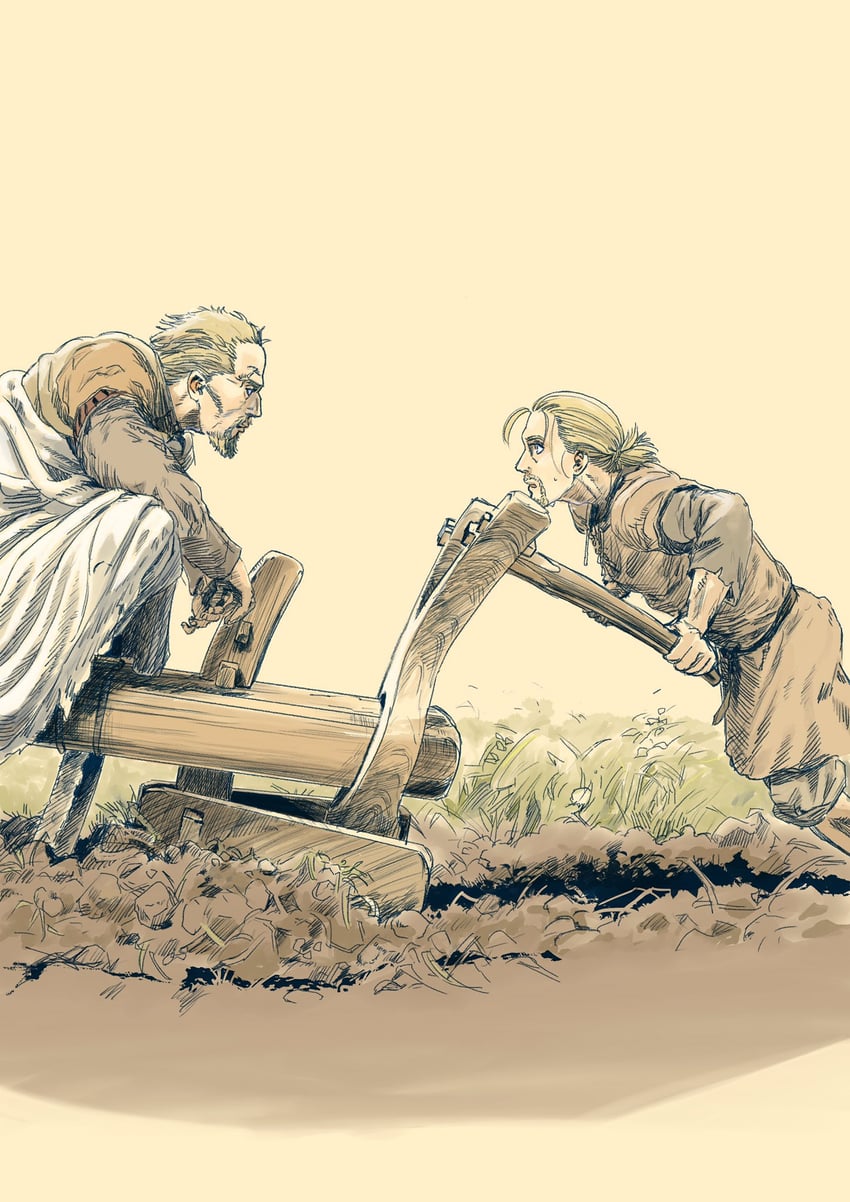 thorfinn and askeladd (vinland saga) drawn by user_uvyu8777