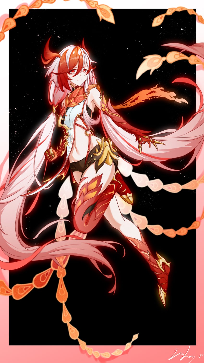 fu hua (honkai and 1 more) drawn by wuling_yl