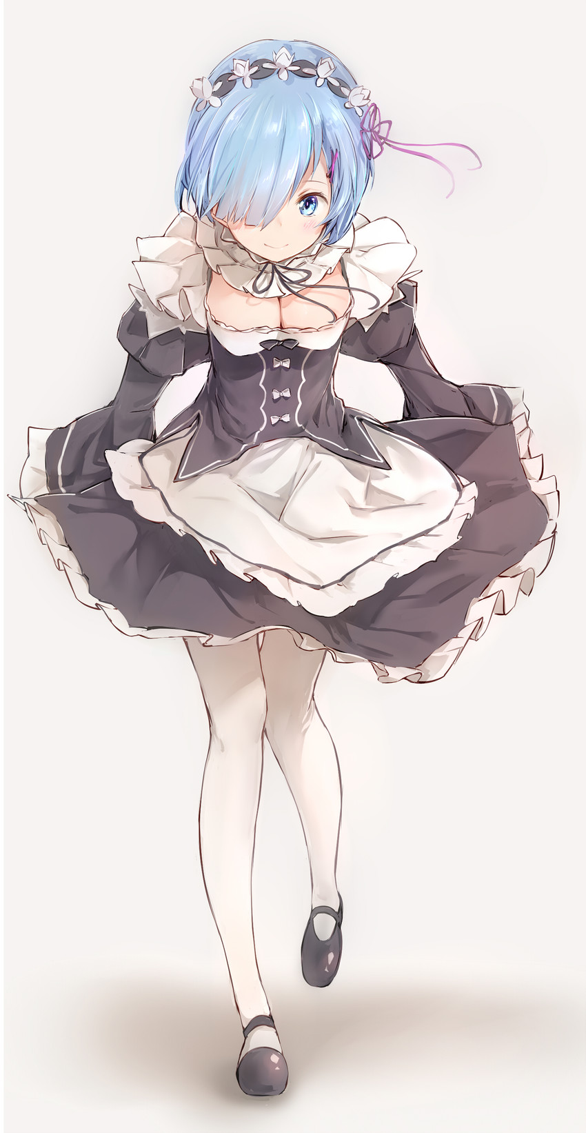 rem (re:zero kara hajimeru isekai seikatsu) drawn by silver_(chenwen)