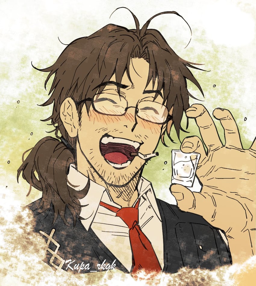gregor (project moon and 1 more) drawn by kuppa_rkgk