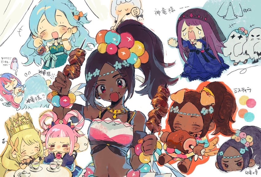 female alear, ivy, celine, hortensia, chloe, and 1 more (fire emblem and 1 more) drawn by celeste67491740