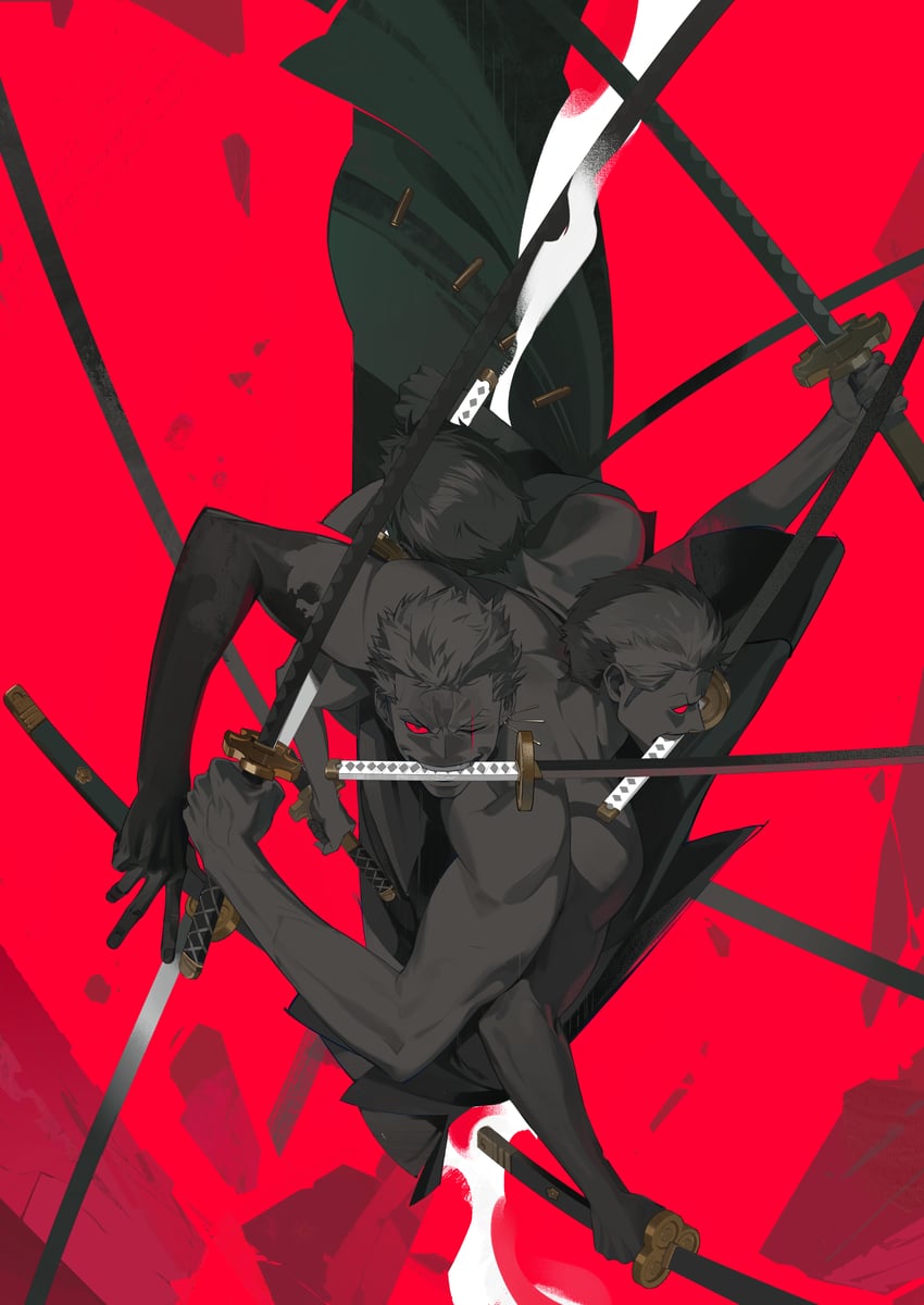 roronoa zoro (one piece) drawn by tobu_(bilibil)