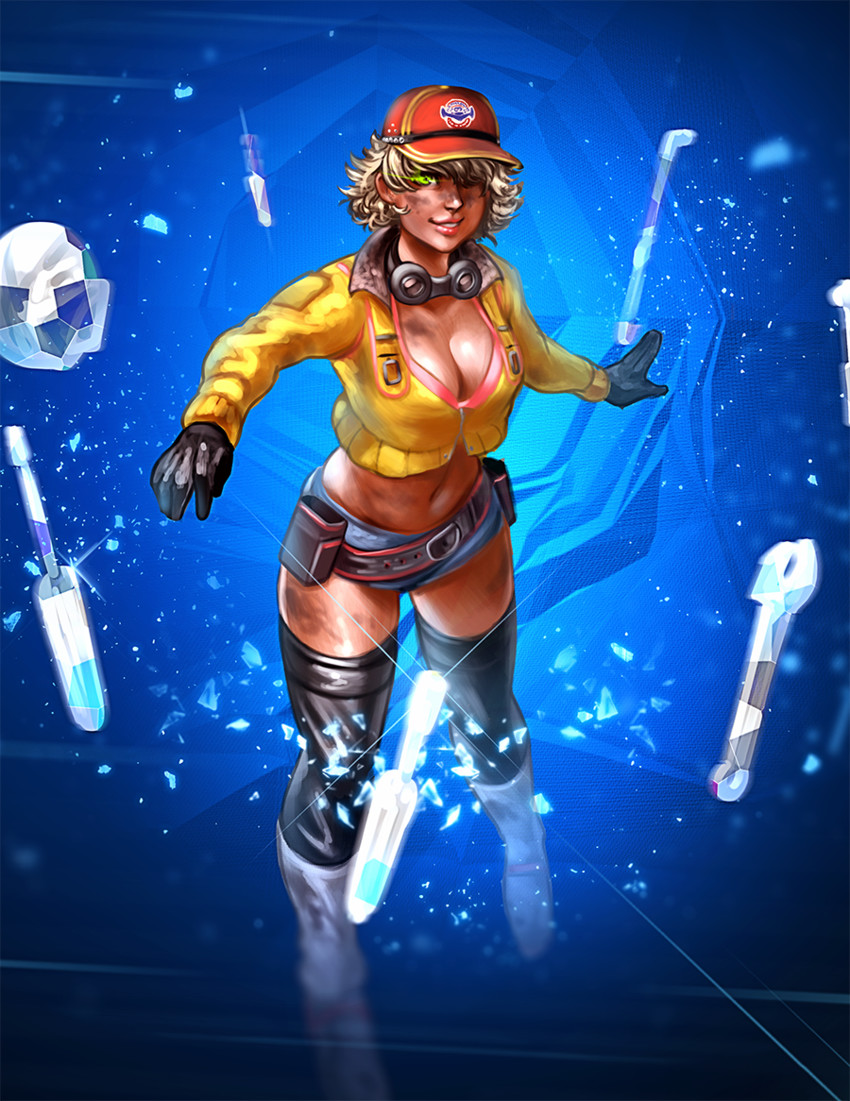 cindy aurum (final fantasy and 1 more) drawn by voodoothur