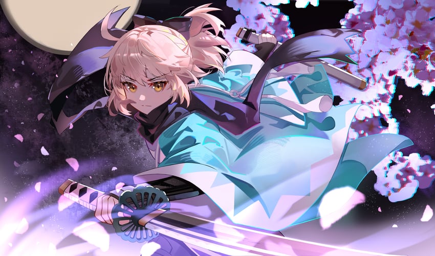 okita souji (fate and 1 more) drawn by liangyimo